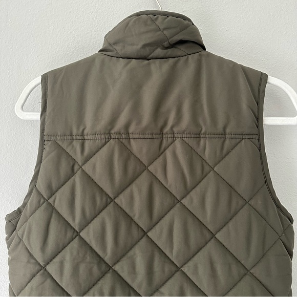 Thread & Supply (Small) Olive Green Quilted Puffer Vest - Picture 8 of 9